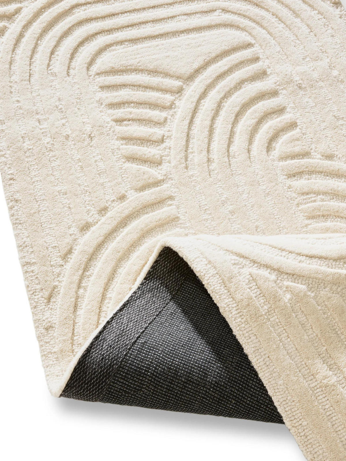 WOLLTEPPICH-LÄUFER Nuria Cream 70x200 cm - Creme, Textil (70/200cm) - benuta Pure