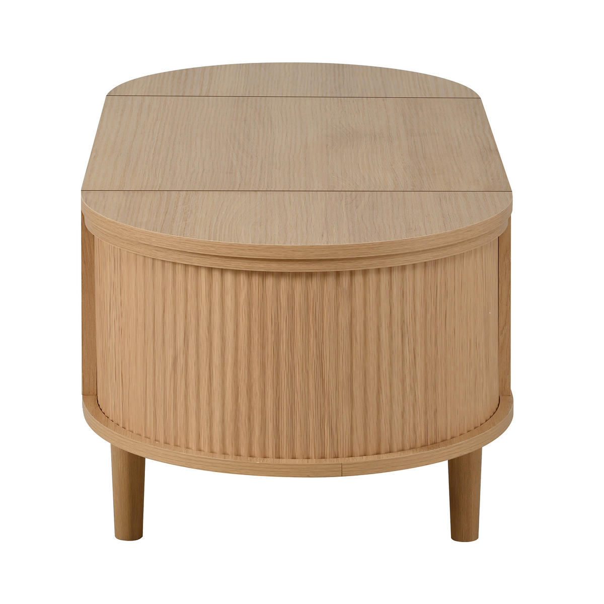 COUCHTISCH 100/48/53,5 cm eiche aus MDF mit höhenverstellbarer Tischplatte - Eichefarben, Holzwerkstoff (100/48/53.5cm) - OKWISH