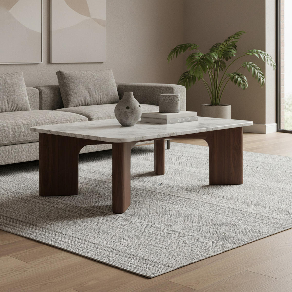 TEPPICH Outdoor Flachgewebe Ethno Muster Polypropylen Balkon Grau Rechteckig 160x230 - Grau, Textil (160/230cm) - KADIMA DESIGN