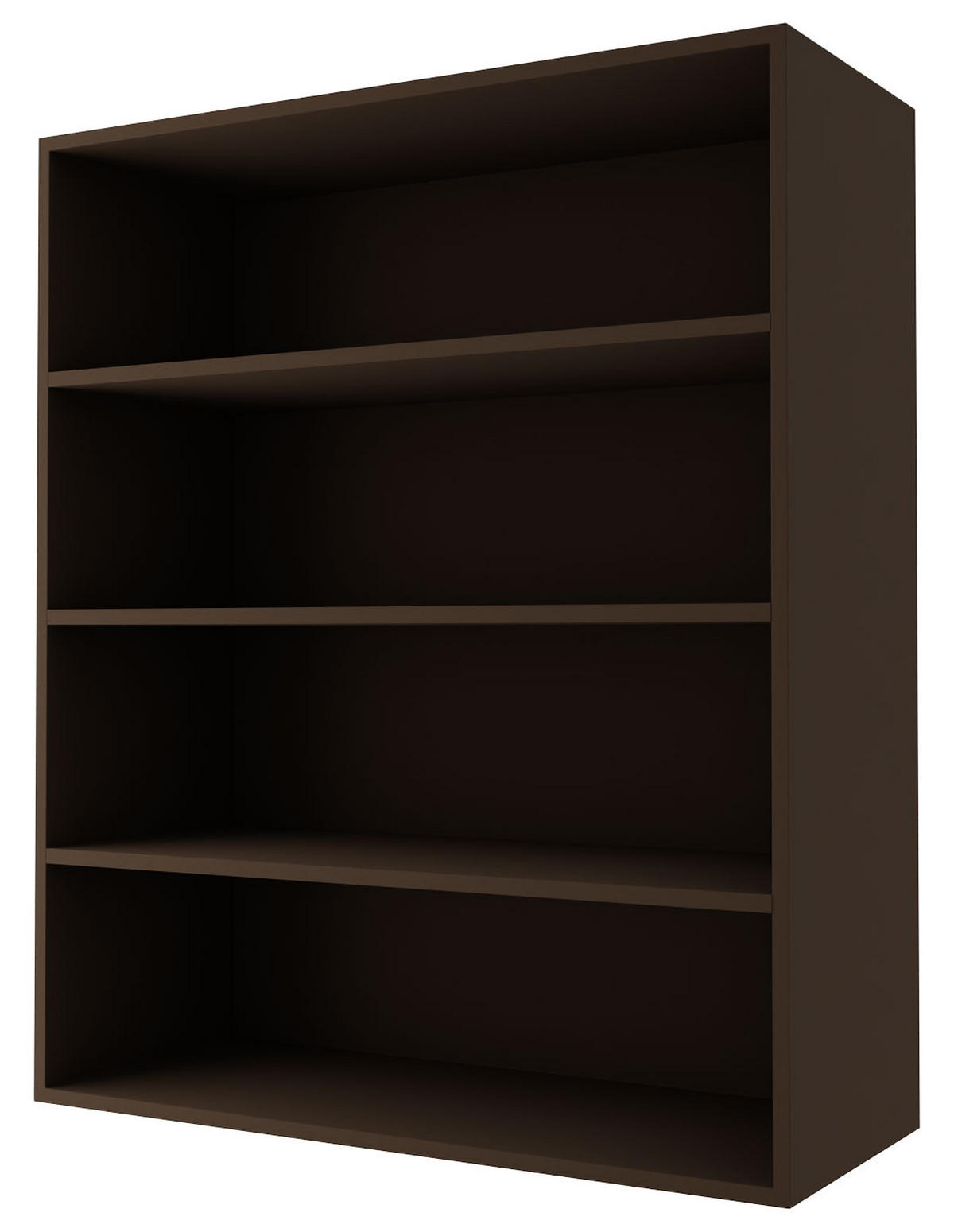 KÜCHENHÄNGESCHRANK Kvantum W4/80 Weiß Matt / Schwarz Matt 80 / 32,5 / 96cm - Schwarz/Weiß, Holz/Holzwerkstoff (80/96/32.5cm) - Feldmann-Wohnen