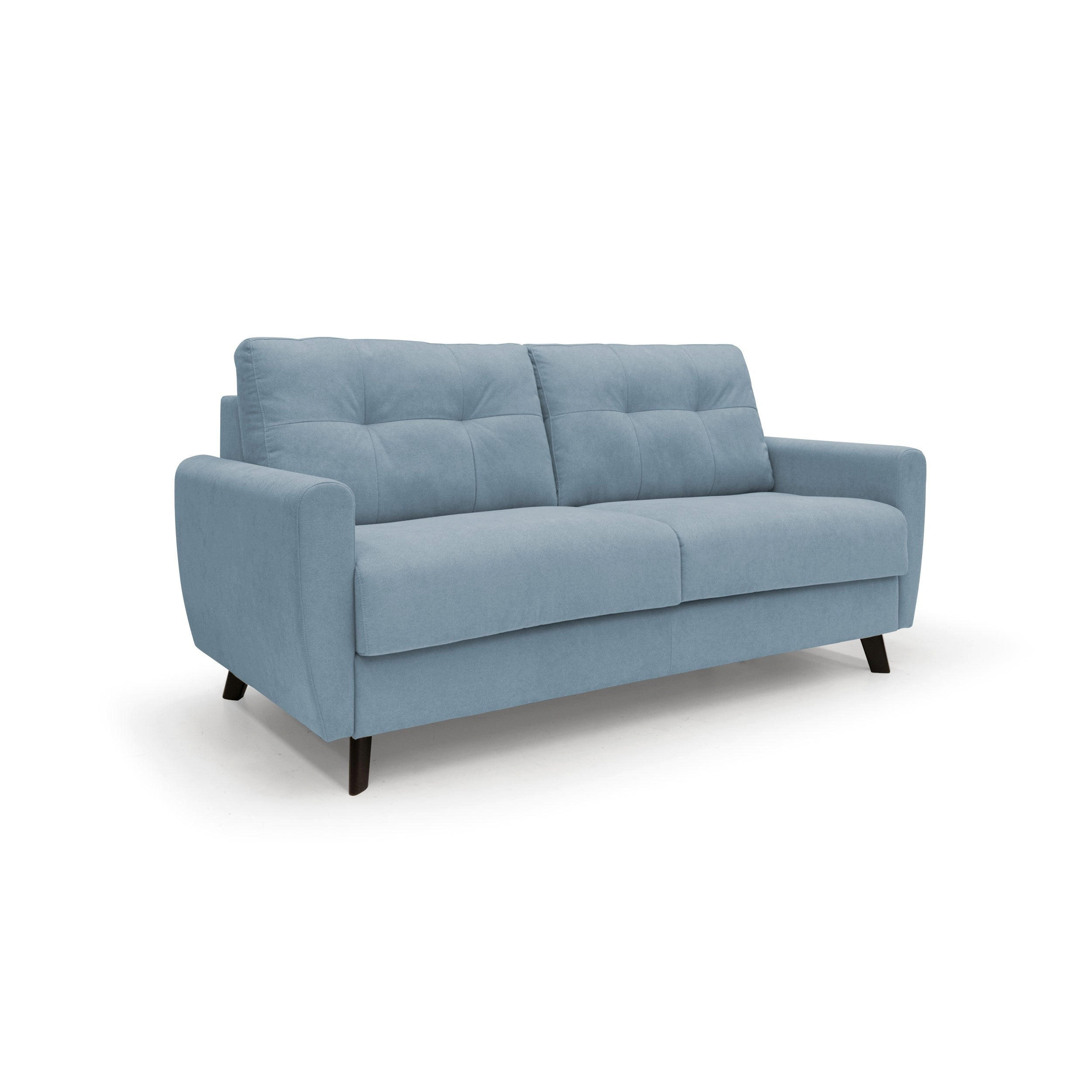 SCHLAFSOFA Callisto - Hellblau, Textil (208/97/96cm) - Divani.store