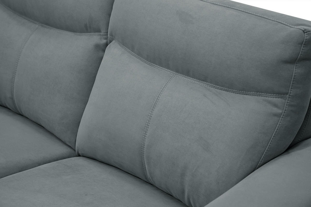 SOFA JONES 2-Sitzer, blaugrau - Blaugrau, Holzwerkstoff/Textil (166/102/99cm) - Courtois Laville