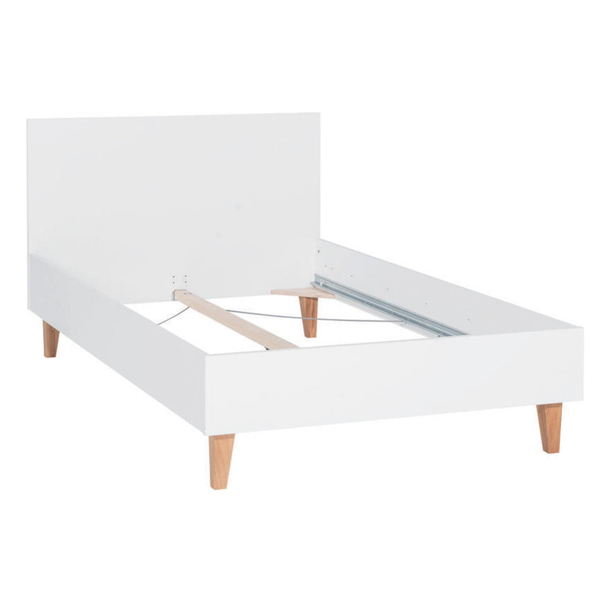 BETT 120/200 Grau - Grau, Holzwerkstoff (120/200cm) - Petits-meubles