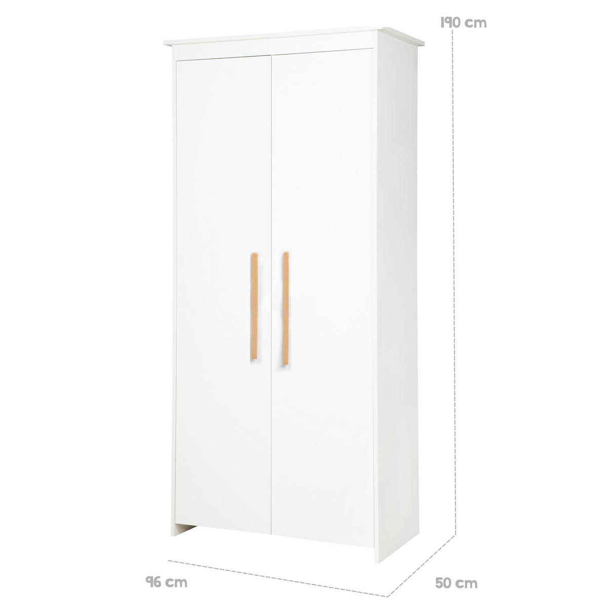 BABYZIMMER-SET Lilo 3-teilig - Weiß, Holzwerkstoff (117.5/190/144cm) - Roba