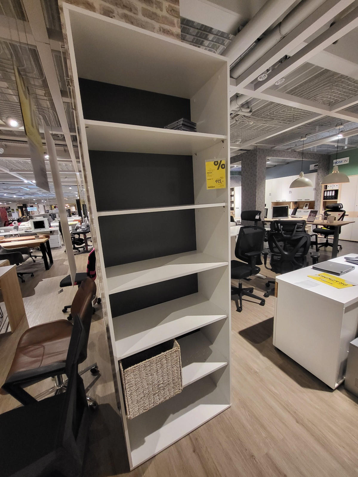 Regal AVANTI alpsko bel - odprodaja zalog - Hom`in