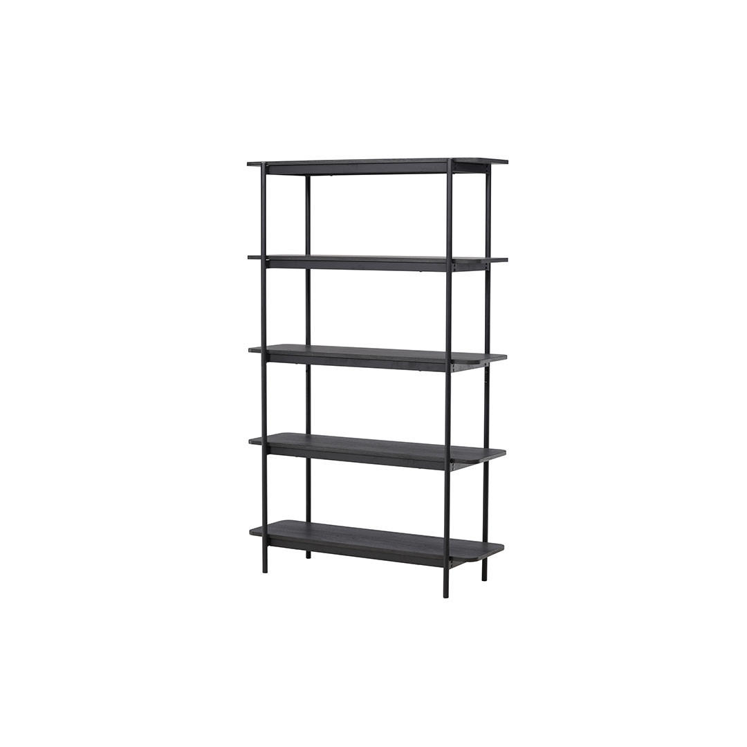 REGAL, Heim, Schwarz, Stahl, 120 x 40 x 190 cm - Schwarz, Metall (120/190/40cm) - ebuy24