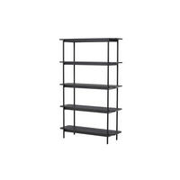 REGAL, Heim, Schwarz, Stahl, 120 x 40 x 190 cm - Schwarz, Metall (120/190/40cm) - ebuy24