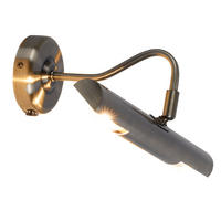 WANDLEUCHTE Metall Messing Matt Verstellbar - Messingfarben, Metall (36.5/13.5/21cm) - Globo Lighting