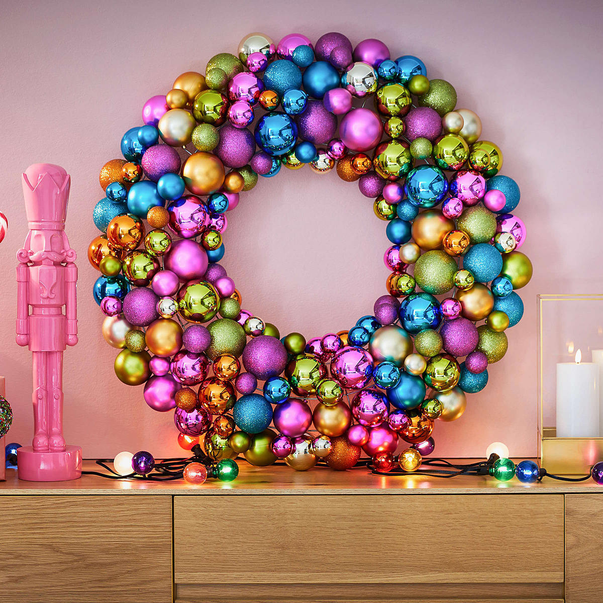 ADVENTSKRANZ Festival - Multicolor, Kunststoff (14cm) - Butlers