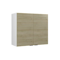 SKLENĚNÁ KUCHYŇSKÁ SKŘÍŇKA Fame-Line Dubový panel - bílá/barva dubu, kompozitní dřevo (80/72/34.1cm) - Vicco