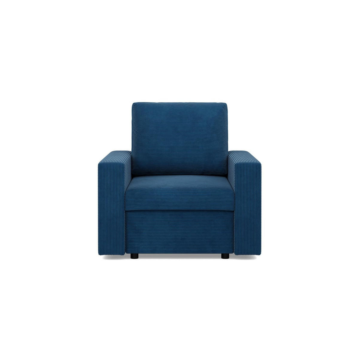 LOUNGESESSEL NEO, Cord - Dunkelblau - Blau, Textil (83/85/92cm) - Mebligo
