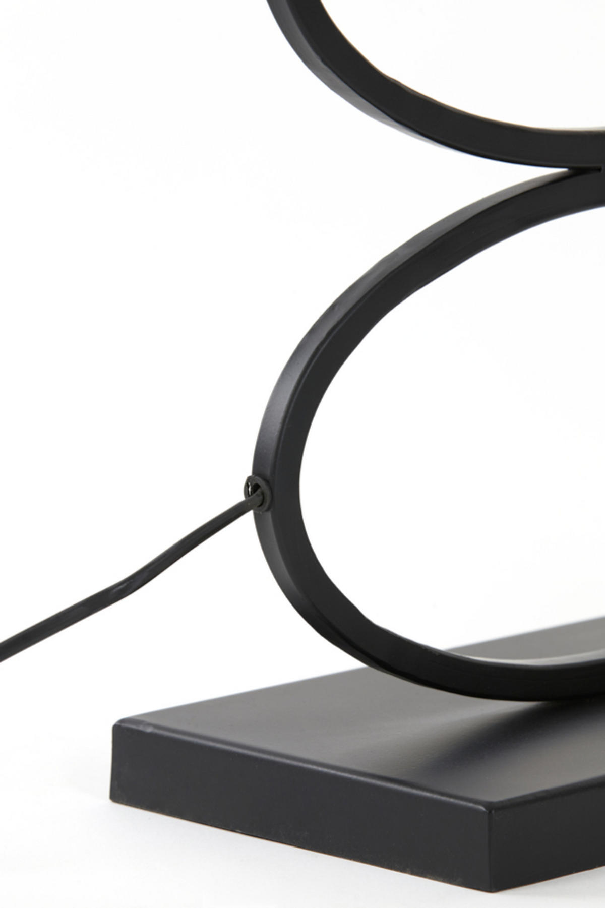 LAMPENFUSS Stelius Schwarz Ø33/59 cm - Schwarz, Metall (33/17/59cm) - Light & Living