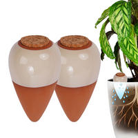 ZAVLAŽOVAČ Béžová 2-dielny-set keramika korok 350 ml - viacfarebná, prírodné materiály/keramika (8/16/8cm) - Relaxdays