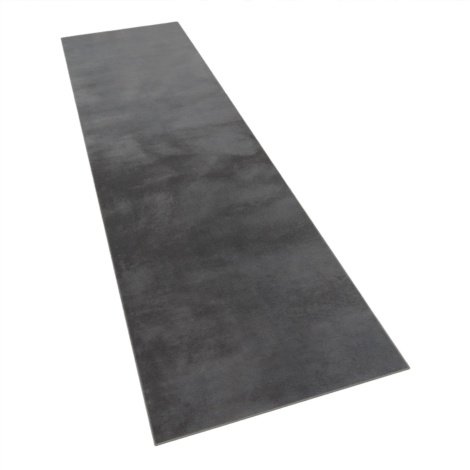 HOCHFLORTEPPICH 80/300 cm Soft 380 - Anthrazit, Kunststoff (80/300cm) - Paco Home