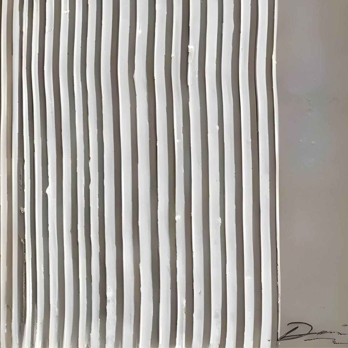 ACRYLBILD HANDGEMALT 60/90 cm - Beige/Grau, Holz/Textil (60/90cm) - KUNSTLOFT