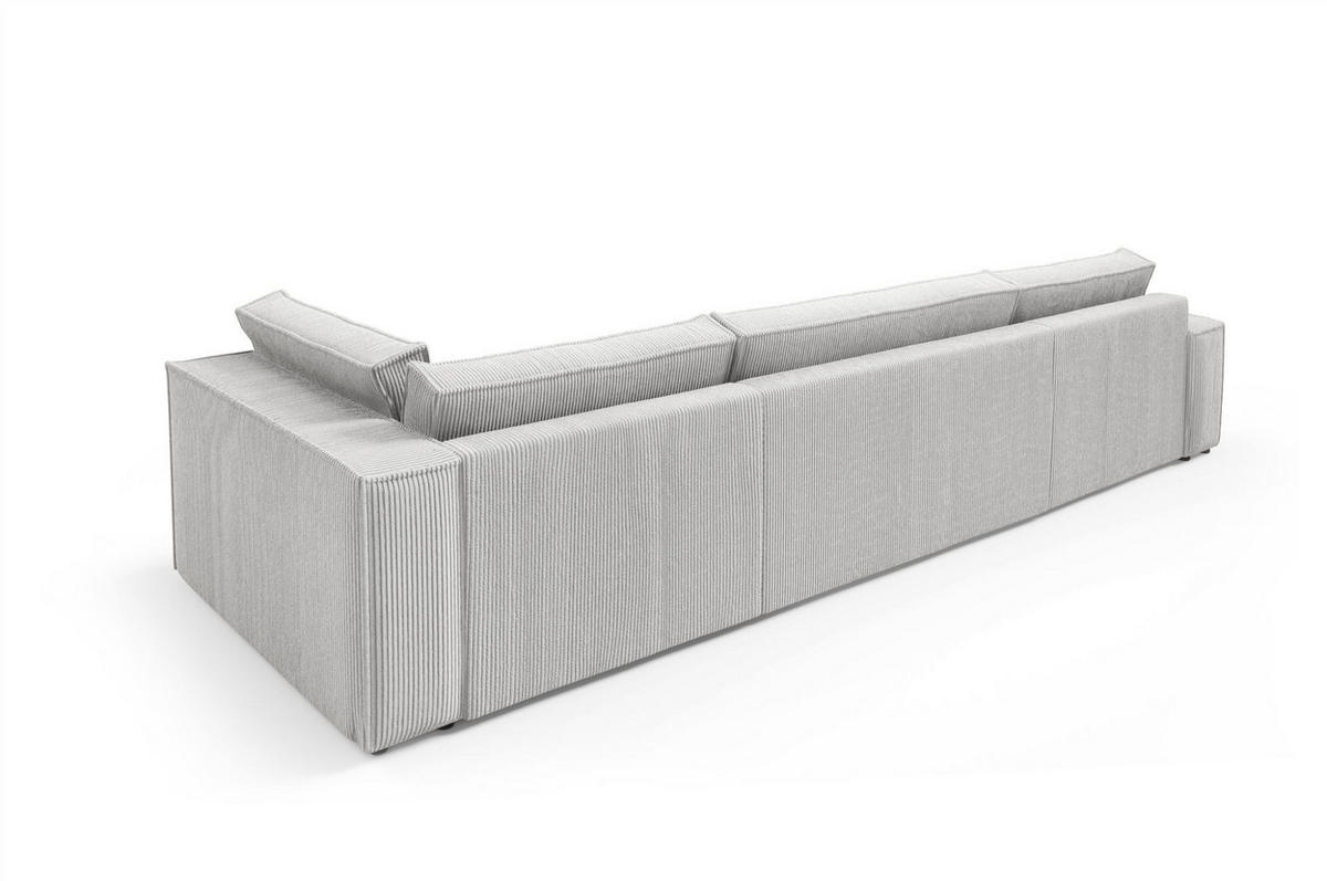 WOHNLANDSCHAFT Corunia - Gelb, Holzwerkstoff/Textil (398/70/148cm) - Fun Möbel