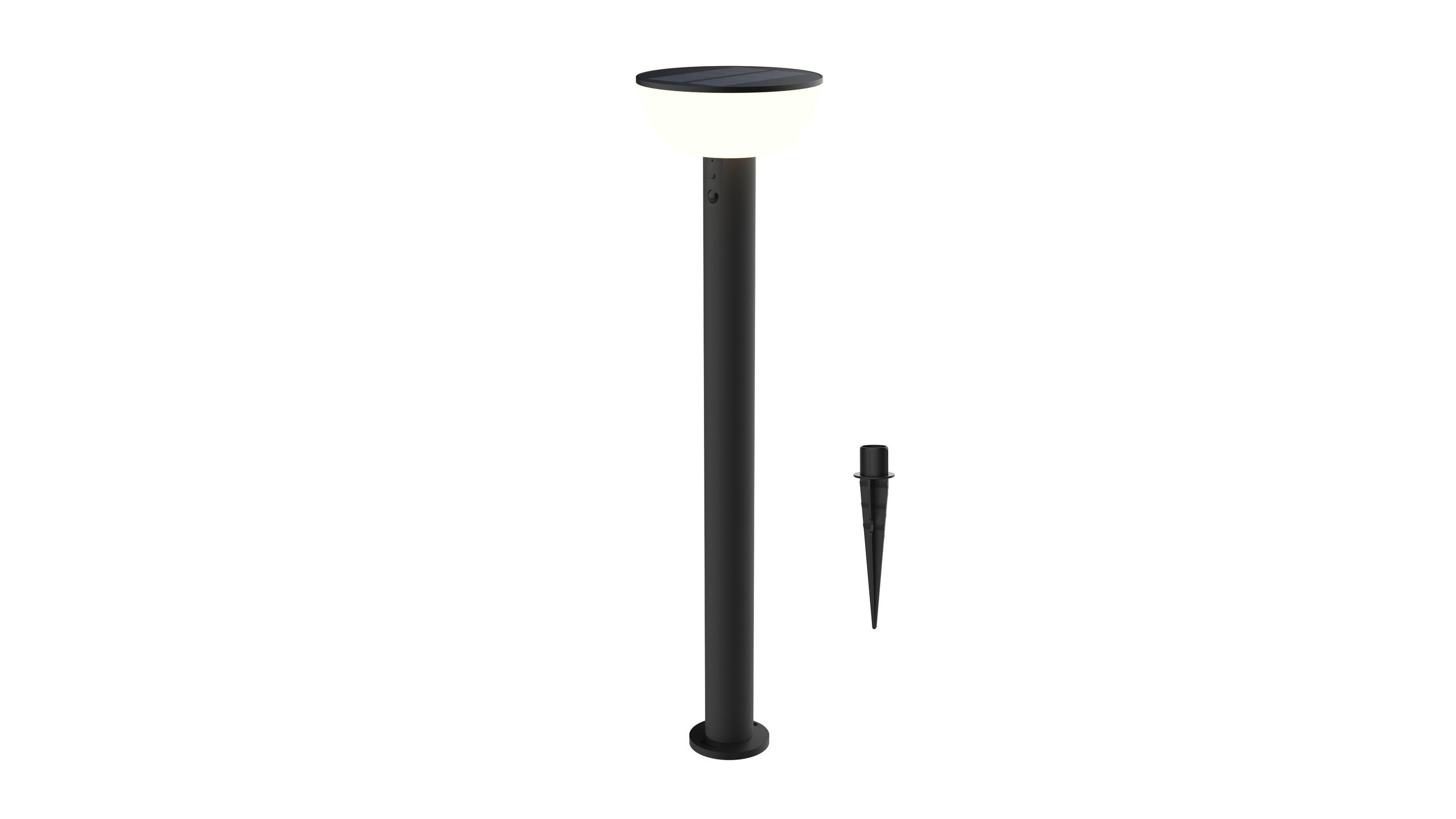 WEGELEUCHTE 17/66/17cm - Schwarz, Metall (17/17/66cm) - Luxform