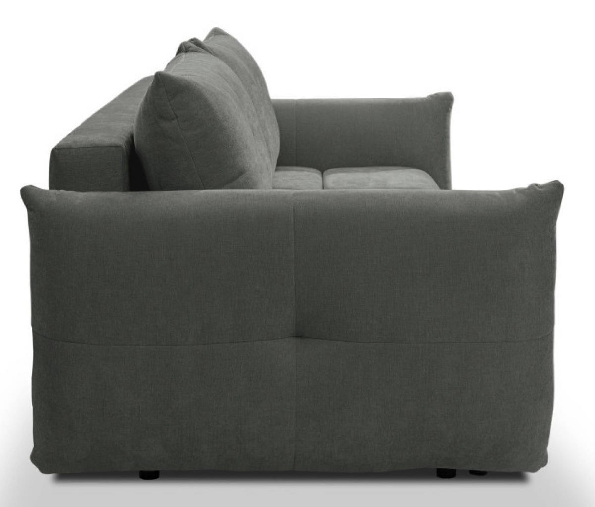 SOFA Grau BASTO Mit Schlaffunktion - Grau, Textil (245/86/110cm) - Sepro Meble