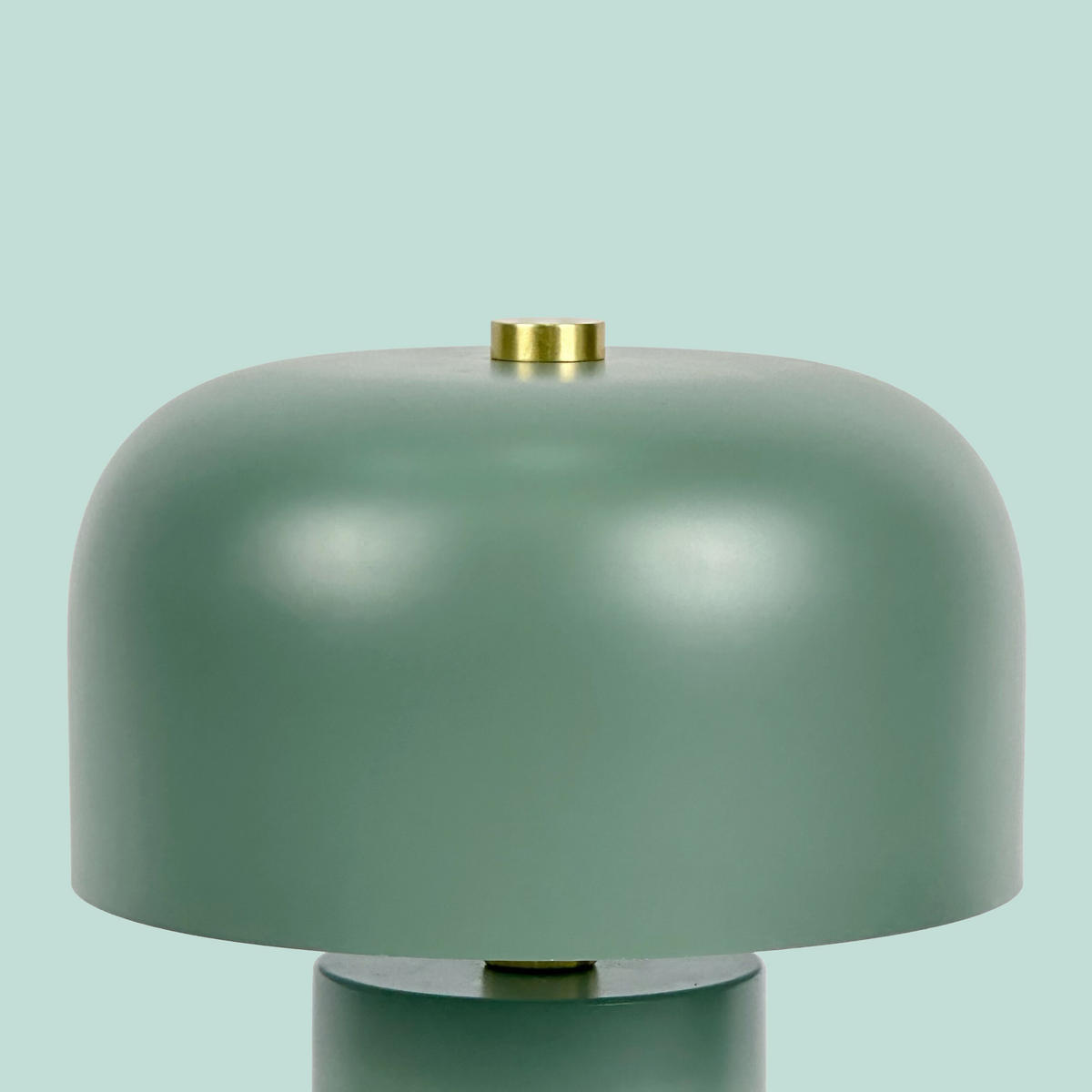 TISCHLAMPE Einfarbig Pilzform Metall E14 - Grün, Metall (25/25/40cm) - Relaxdays