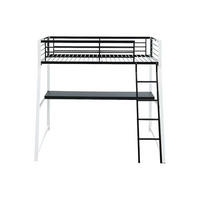HOCHBETT - 1 Person - metall - schwarz, weiß Malicia - Weiß, Metall (90/190cm) - Vente-Unique