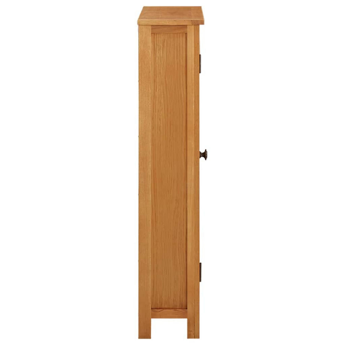 SCHRANK 50/22/110 Cm Massivholz Eiche - Braun, Holz (22/110/50cm) - vidaXL