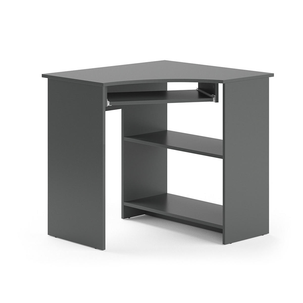 ECKSCHREIBTISCH Odin Anthrazit 83 x 76 cm - Anthrazit, Holzwerkstoff (76/83/77cm) - Vicco