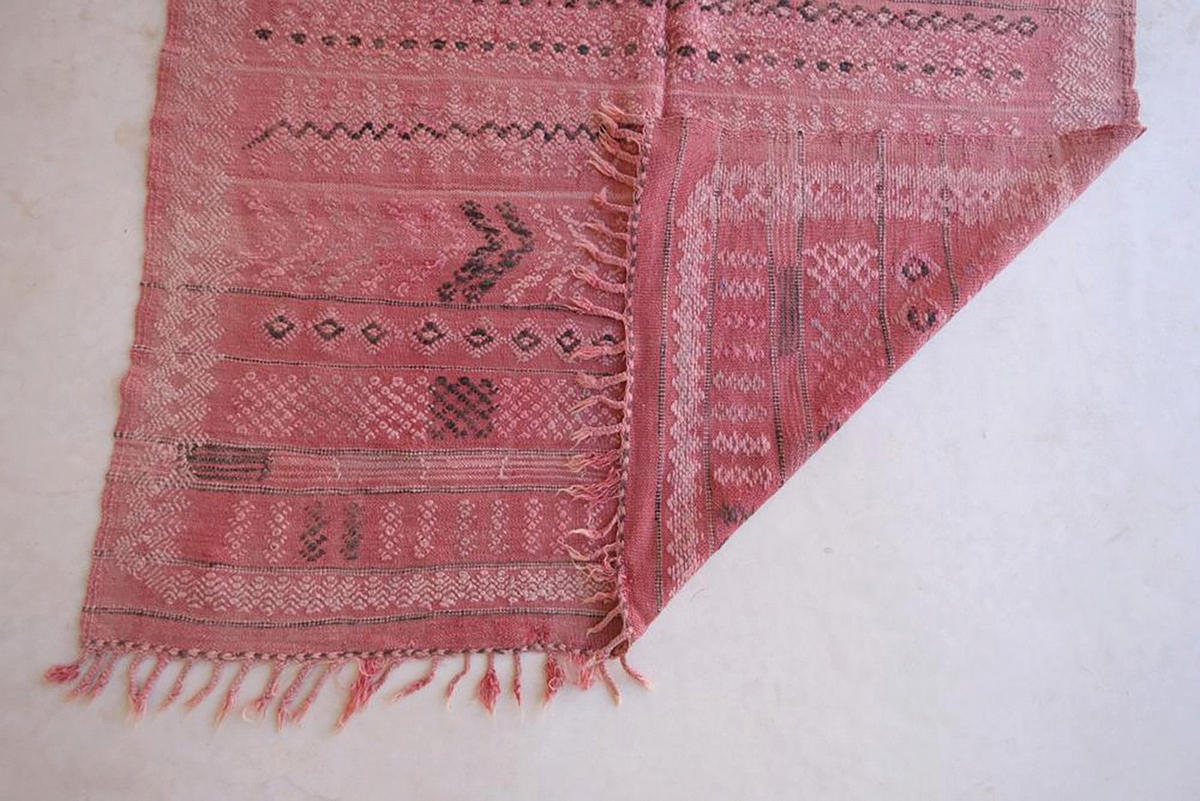 BERBERTEPPICH aus reiner Wolle 144x 278 cm - Pink, Naturmaterialien (144/278cm) - AFK Living