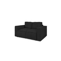 SOFA 2-sitzer Vajana - Schwarz, Holzwerkstoff/Textil (150/86/102cm) - Fun Möbel