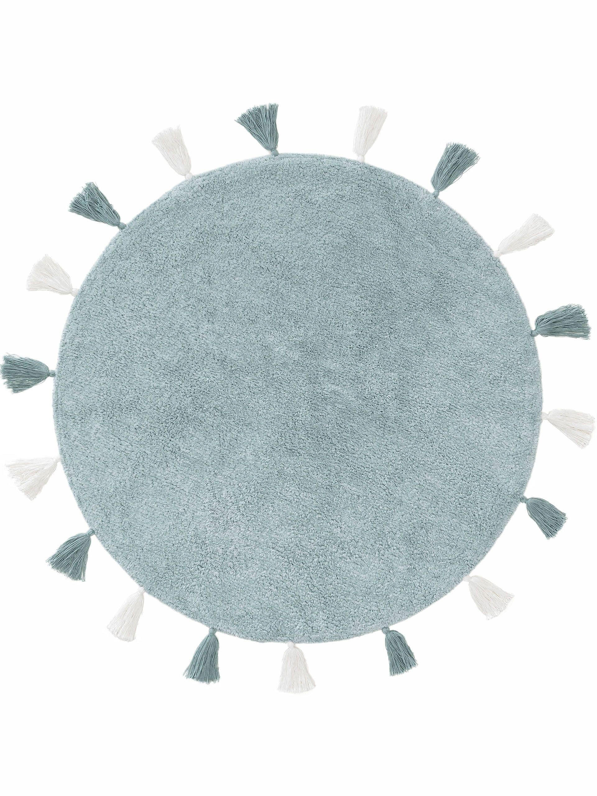 KINDERTEPPICH waschbar Malu Mint ø 100 cm rund - Mintgrün, Textil (100/100cm) - Lytte