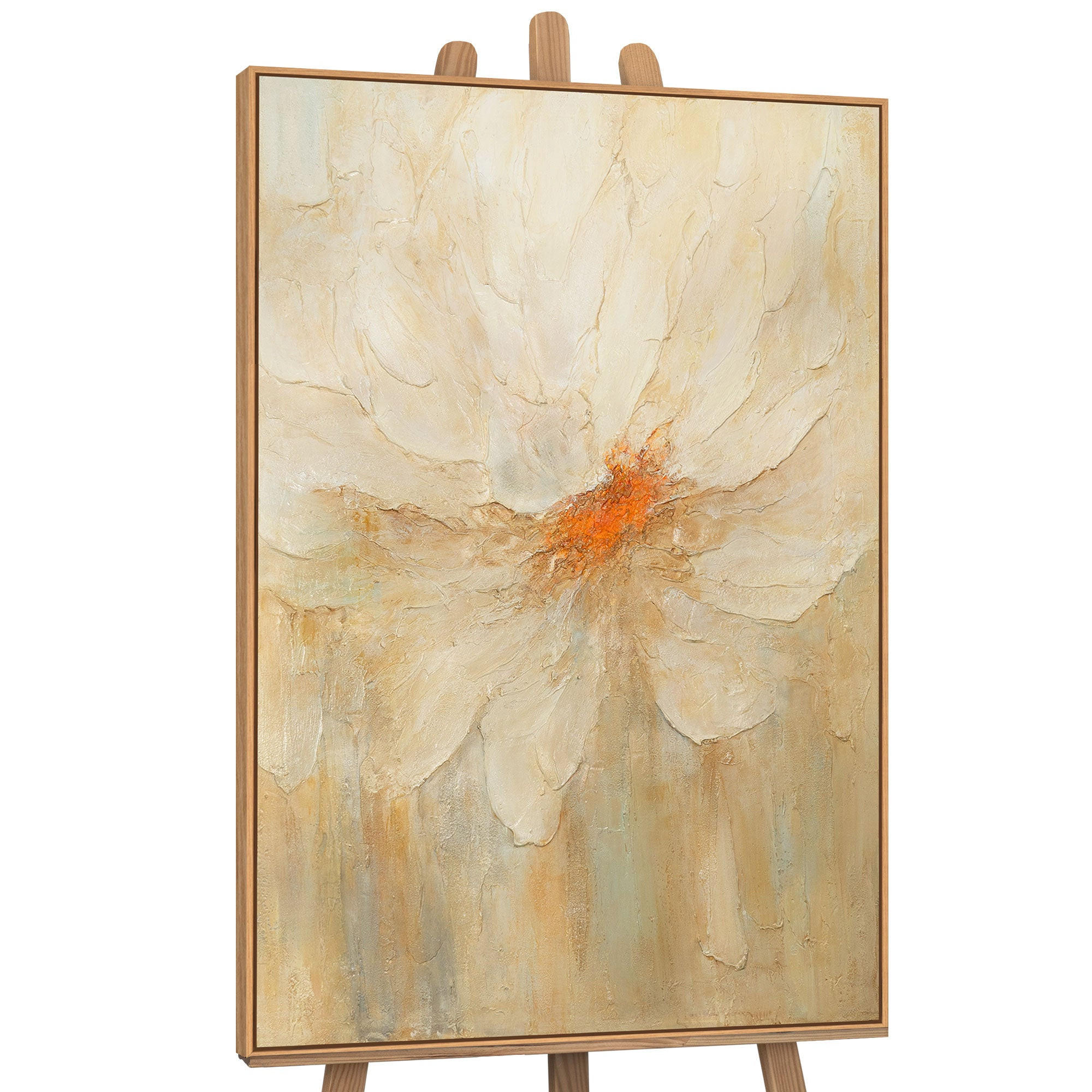 GEMÄLDE Feuerstaub Schattenfugenrahmen Eichefarben 140x100 cm - Eichefarben, Holz (140/100cm) - YS-art gallery