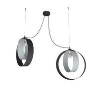 HÄNGELEUCHTE - Schwarz, Metall (40/40/120cm) - Lumicom