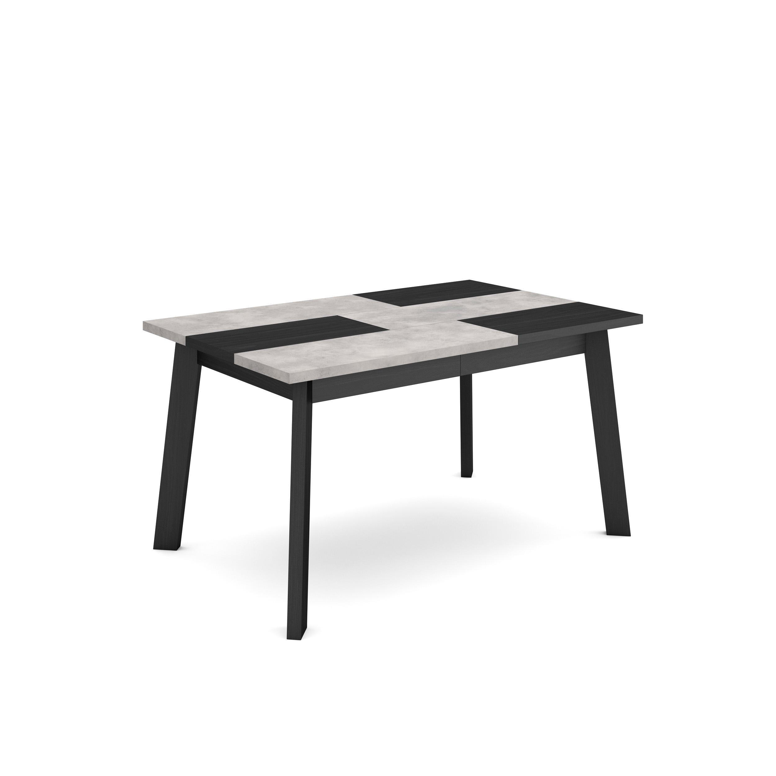 Skraut Home Esstisch Grau 140x75x90 cm