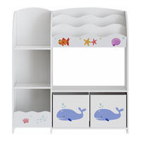 KINDERREGAL Lysekil - Lila, Holzwerkstoff (93/100/30cm) - [en.casa]