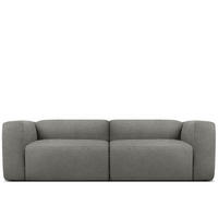 2,5-SITZER SOFA BUFFO, Stahlgrau - Grau, Holz/Holzwerkstoff (250/73/96cm) - KONSIMO®