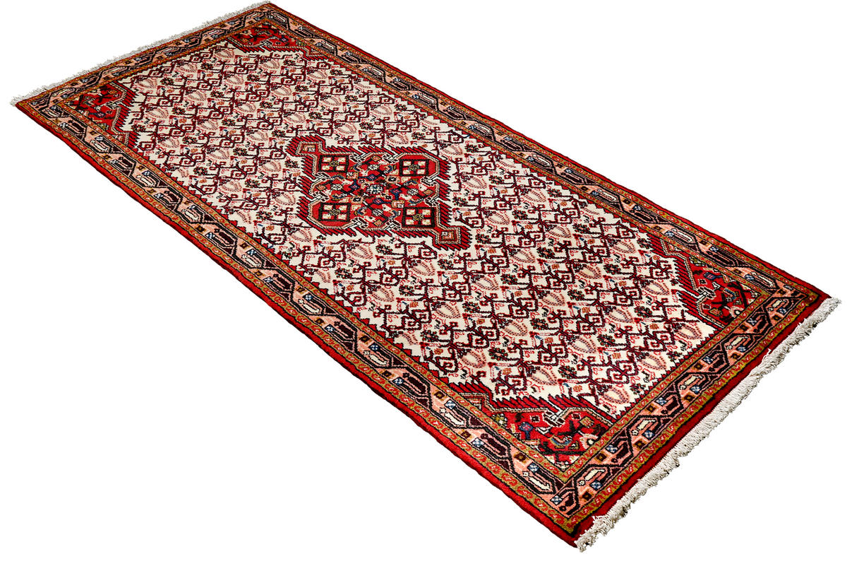 TEPPICH Assadabad Beige 193/78 cm Schurwolle - Beige, Textil (78/193cm) - Looma