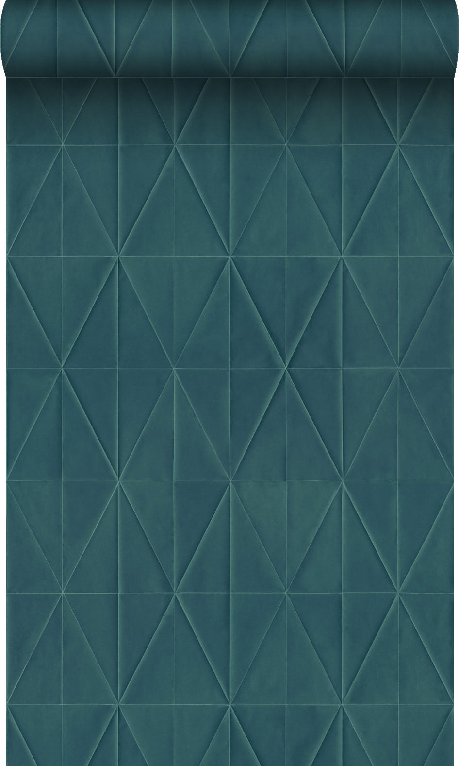 TAPETE Origami-Muster 53 cm x 10.05 m - Blau, Papier (53/1000cm) - Origin Wallcoverings