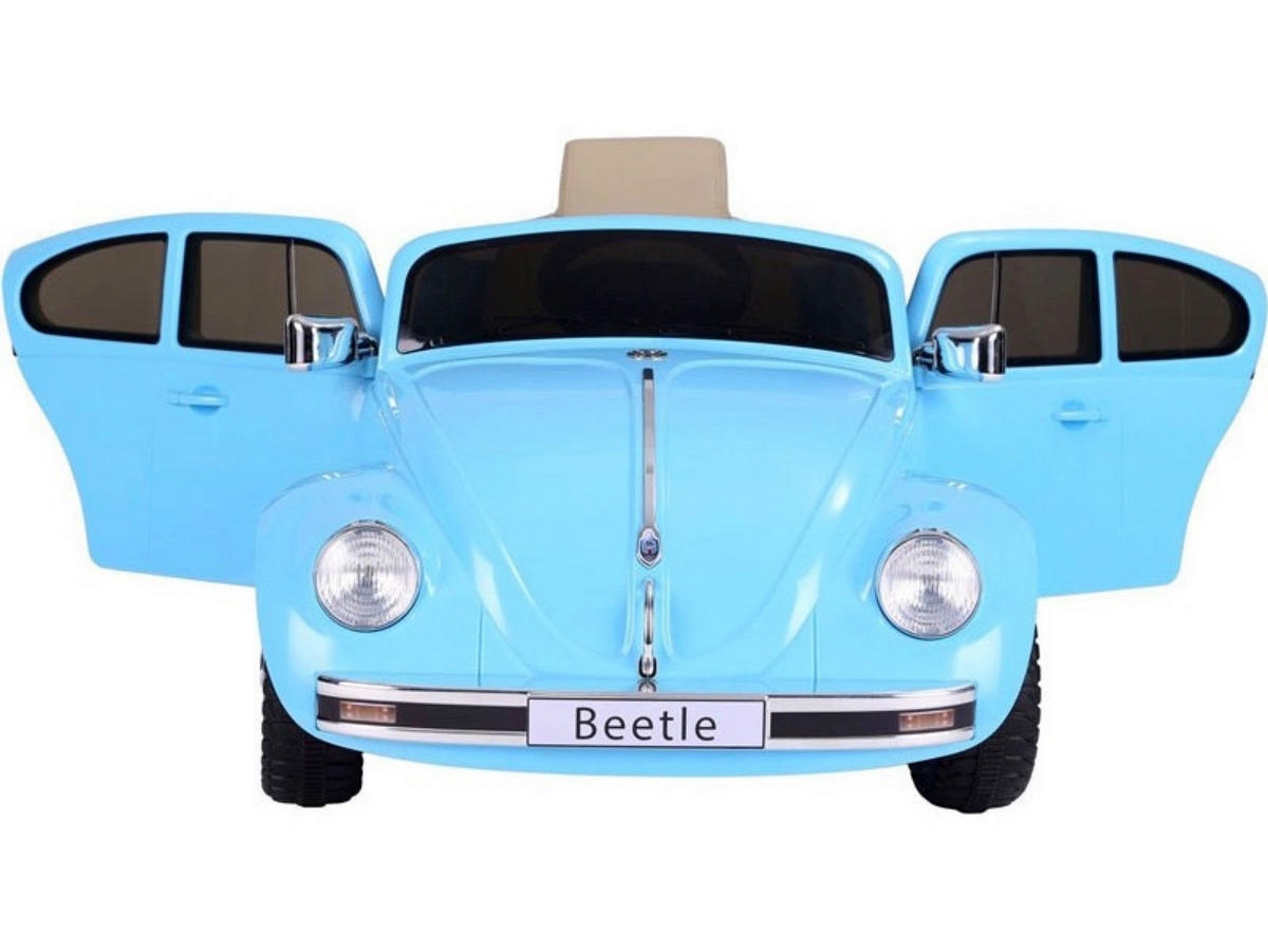 KINDER ELEKTROAUTO Volkswagen Beetle Blau - Blau, Kunststoff (108/63/51cm) - TPFLiving