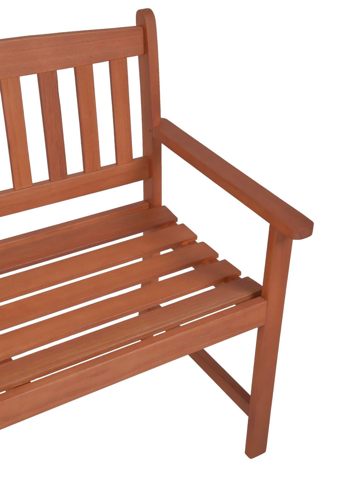 GARTENBANK Metz 2-Sitzer Terrassenbank - Braun, Holz (110/86/56.5cm) - DELUKE