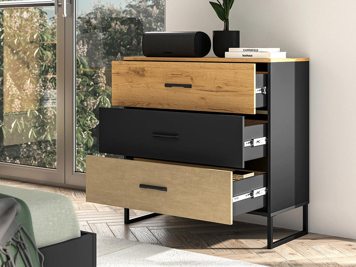 KOMMODE – COLT 05 – 92 cm – Colt – Eichefarben - Eichefarben, Holzwerkstoff (92/90/40cm) - hi-markt
