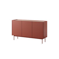 STILVOLLE rote Kommode mit Türen - ideal für jede Einrichtung - Rot, Holzwerkstoff (144/83/37cm)