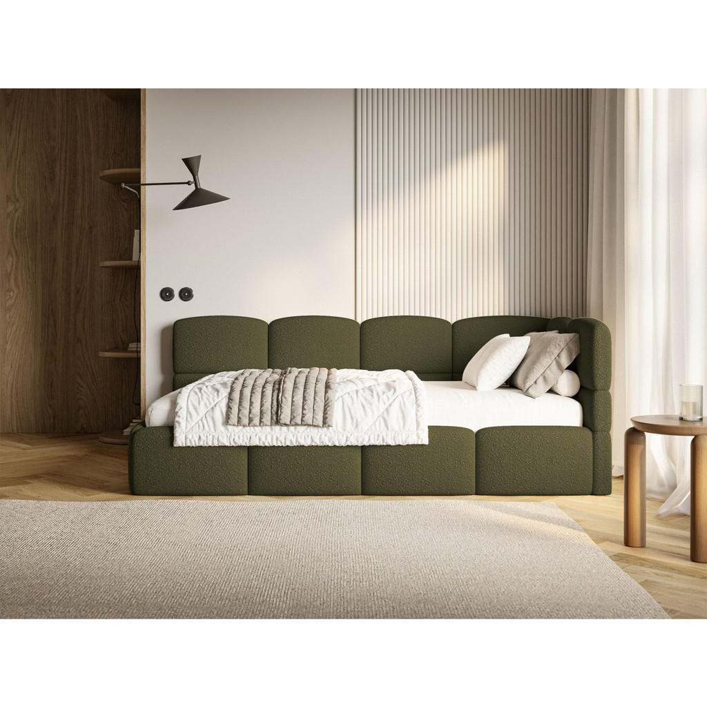 Thumbnail - Selsey Jugendbett, Olivgrün, Textil, 1-Sitzer, 90x200 cm, Kinder- & Jugendzimmer, Jugendmöbel, Jugendbetten