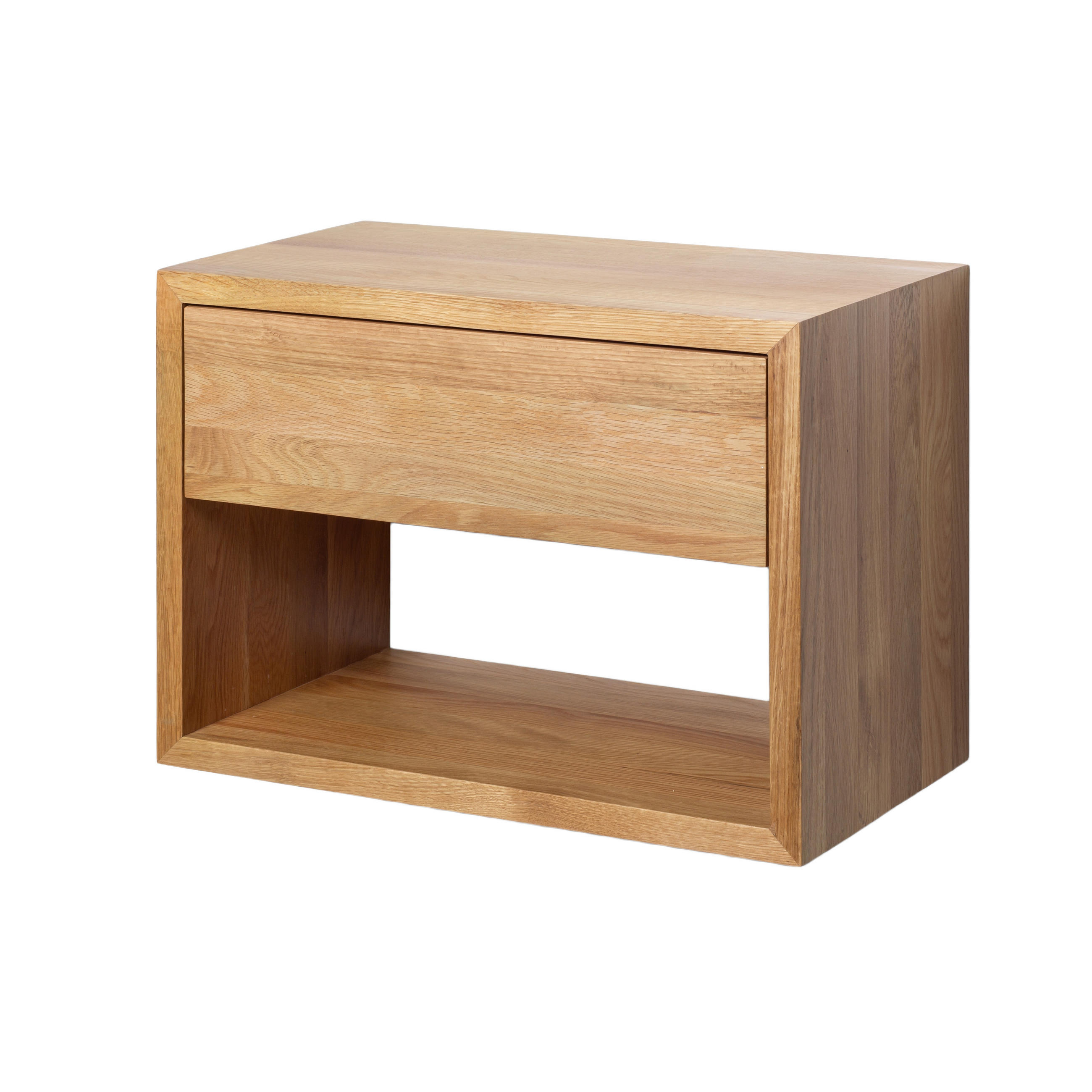 NACHTTISCH Hugo, Eiche, 30/55/39 cm - Eichefarben, Holz (55/39/30cm) - WOODEK
