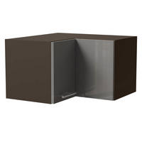 ECKHÄNGESCHRANK Essen W12/60/36 Grau Hochglanz / Lava Matt 60 / 60 / 36cm - Dunkelgrau/Grau, Holz/Holzwerkstoff (60/36/60cm) - Feldmann-Wohnen