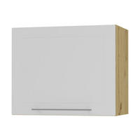 KLAPPHÄNGESCHRANK Kvantum W8/60 Weiß Matt / Eiche Artisan Matt 60 / 32,5 / 50cm - Eiche Artisan/Weiß, Holz/Holzwerkstoff (60/50/32.5cm) - Feldmann-Wohnen