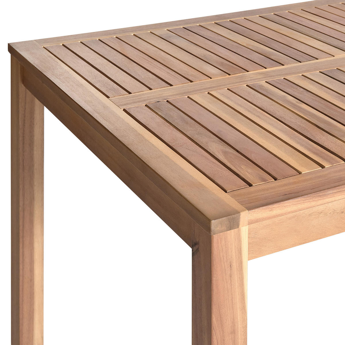 ESSTISCH Heller Holzfarbton Ombriano - Hellbraun, Holz (180/90/75cm) - Beliani