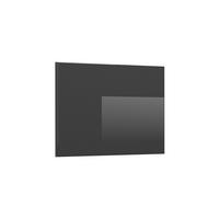 KÜCHENFRONT R-Line Anthrazit Hochglanz 59.6 x 36 cm Möbelfront für den flachen Hängeschrank - Schwarz Hochglanz, Holzwerkstoff (59.6/36/1.6cm) - Vicco