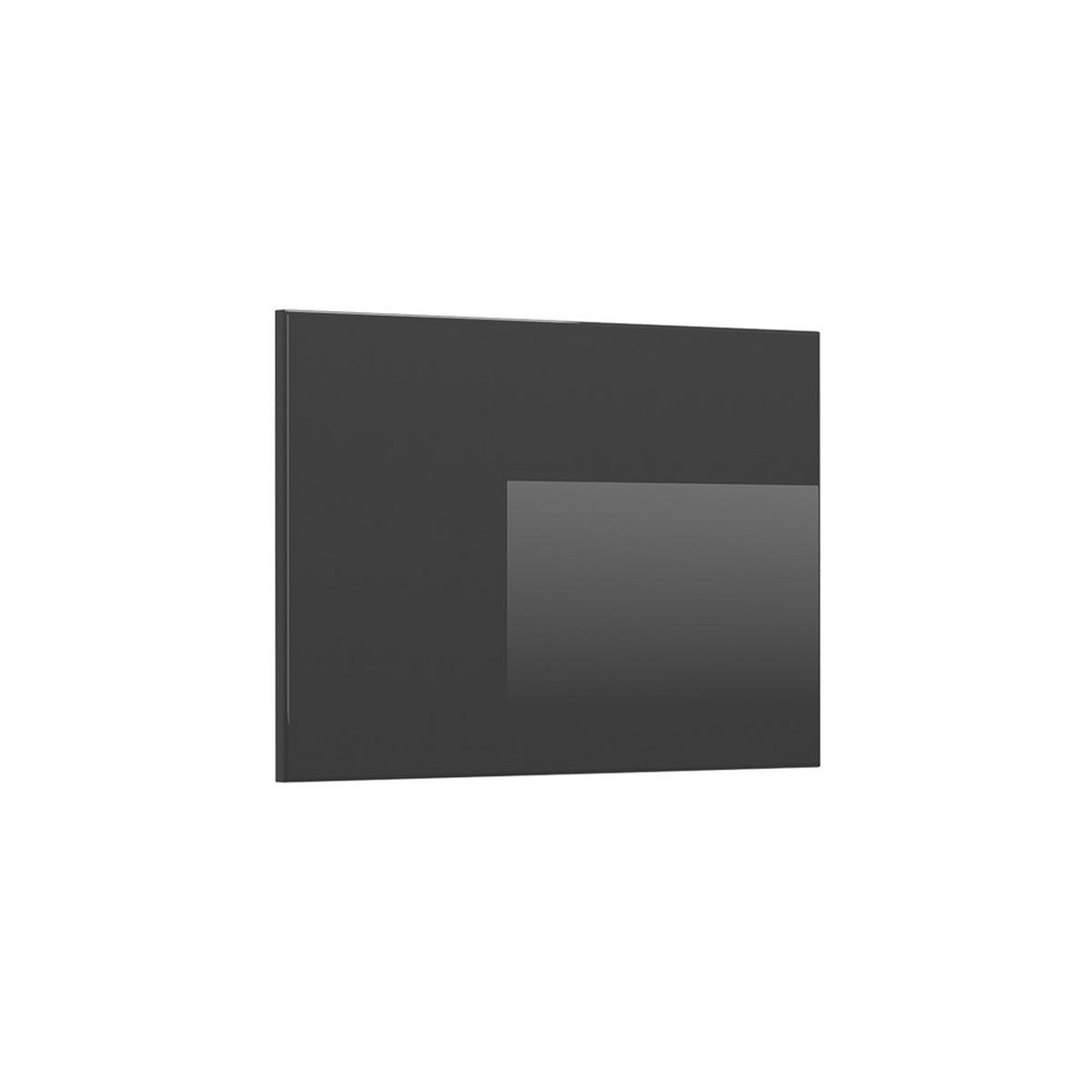 KÜCHENFRONT R-Line Anthrazit Hochglanz 59.6 x 36 cm Möbelfront für den flachen Hängeschrank - Schwarz Hochglanz, Holzwerkstoff (59.6/36/1.6cm) - Vicco