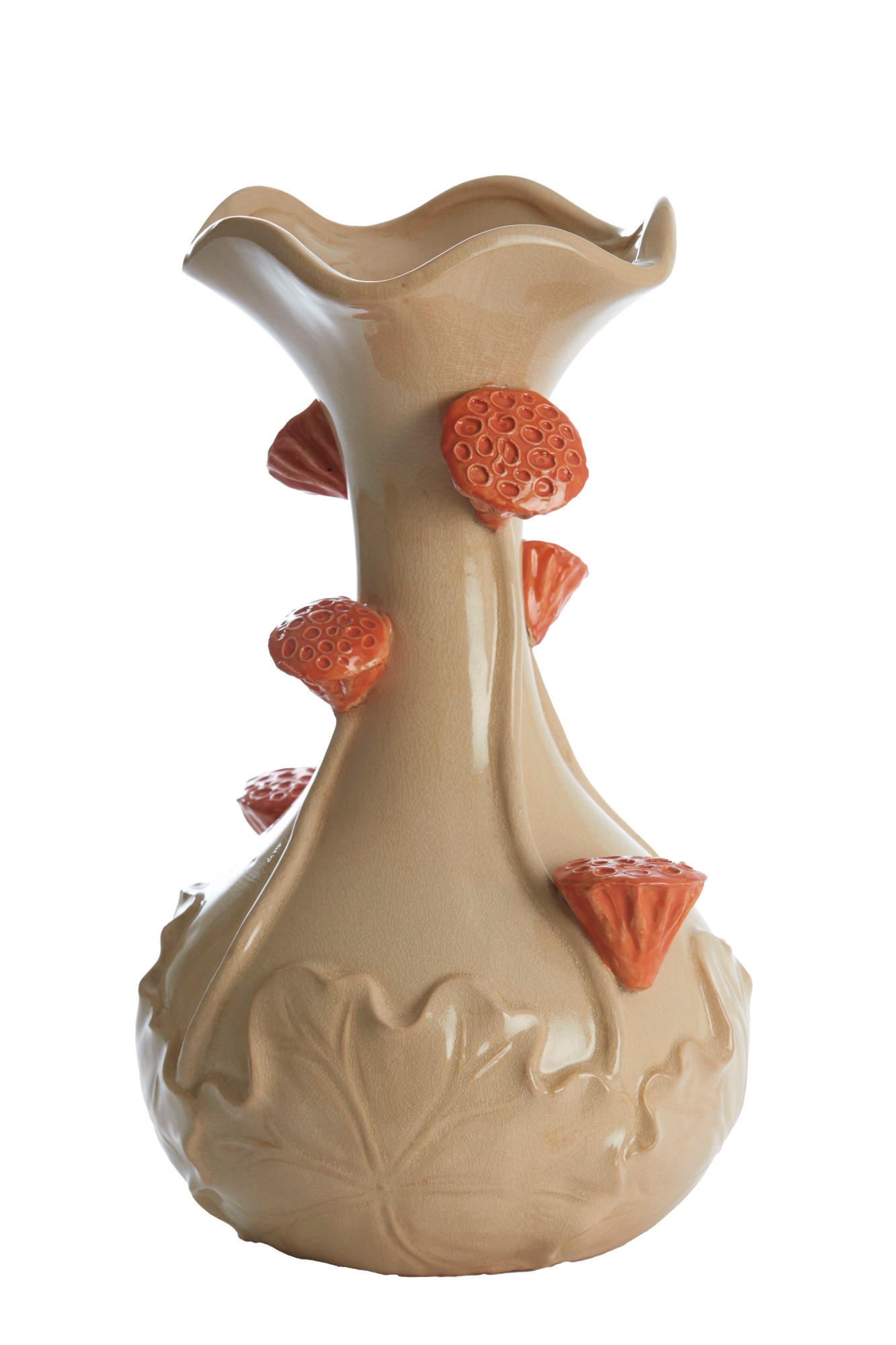 VASE Odali Weiß Ø24/40 cm - Weiß, Keramik (40cm) - Light & Living