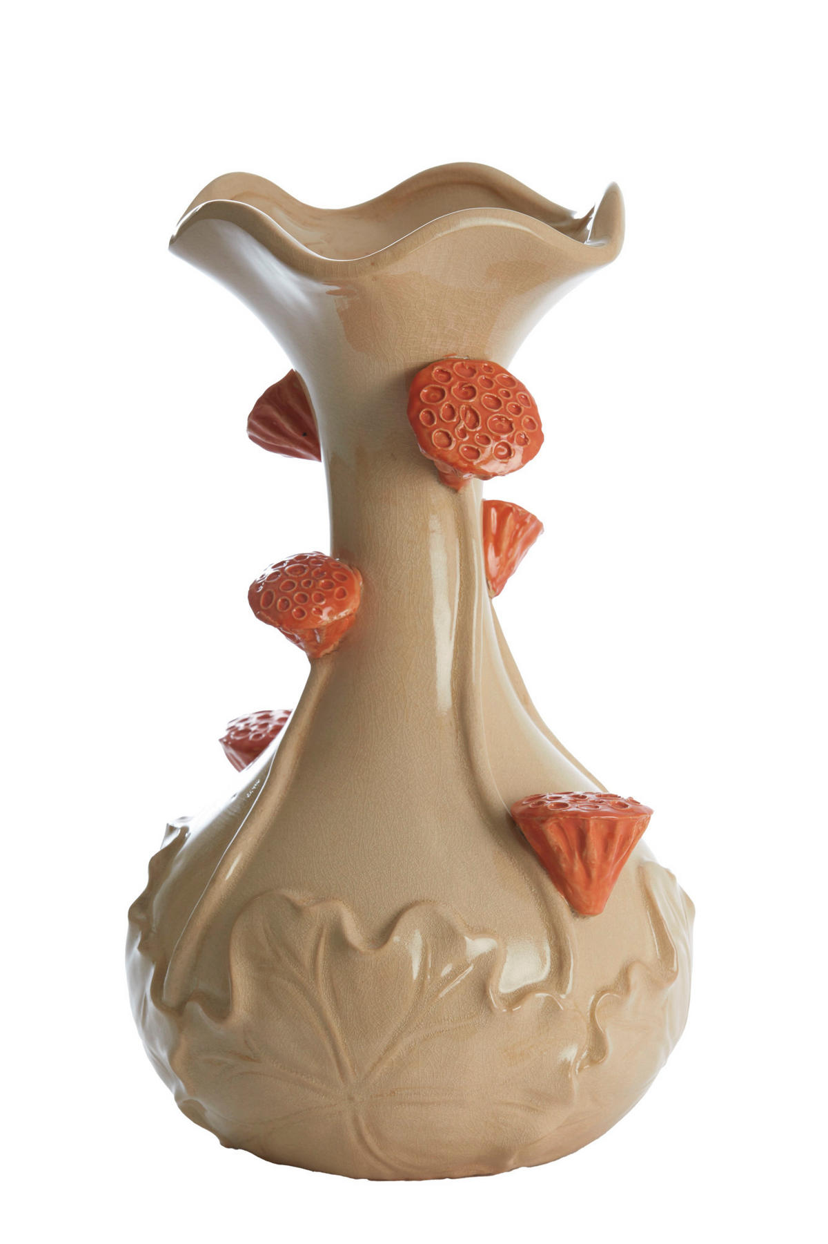 VASE Odali Weiß Ø24/40 cm - Weiß, Keramik (40cm) - Light & Living