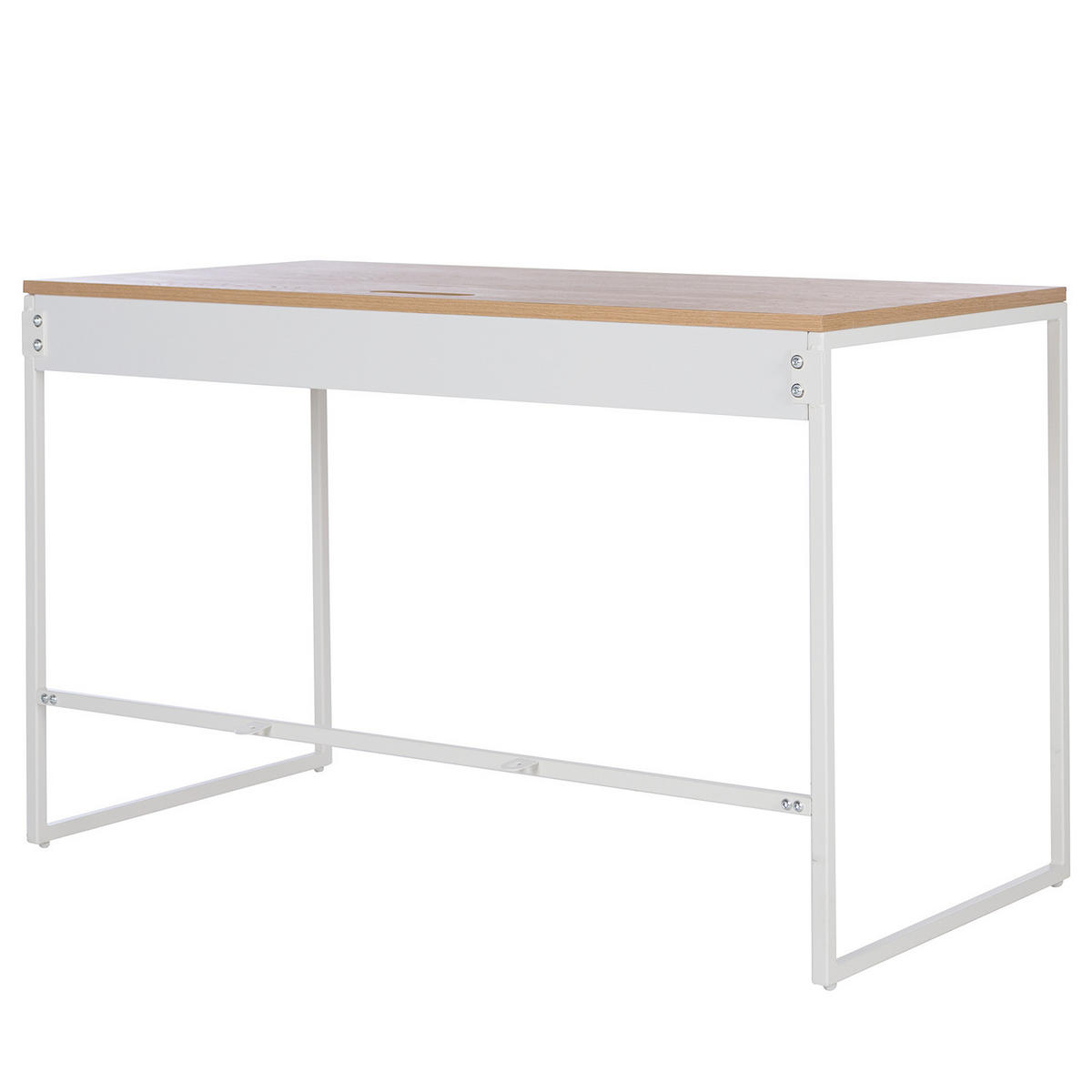 SCHREIBTISCH - Eichefarben, Holzwerkstoff/Metall (60/120/75cm) - home24